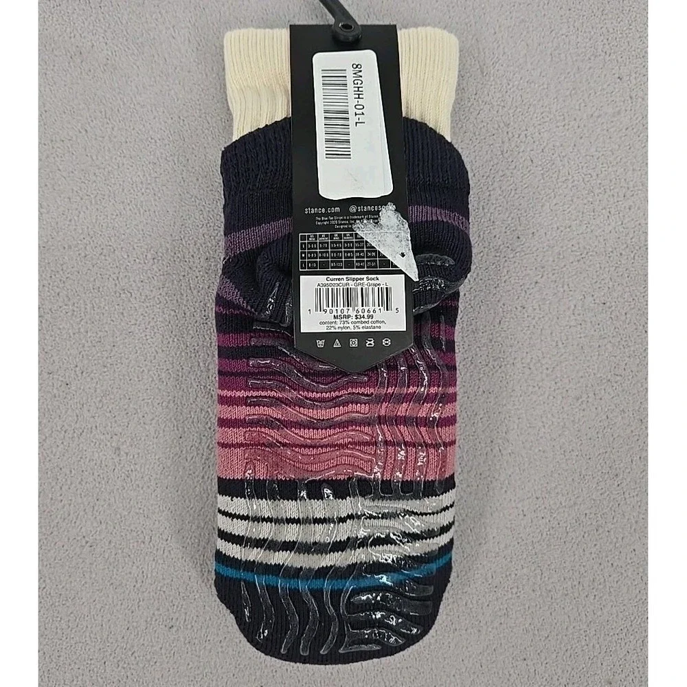 Stance Slipper‎ Socks Unisex Large Grip Sole Cozy Indoor Lounge Cold Winter Days